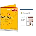 Norton Antivirus Plus | 1 User 1 Year | Includes Smart Firewall & Password Manager | PC or Mac +Microsoft Office 365 Personal for 1 user, 12-month / 1 Year Subscription