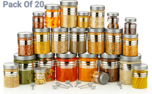 norvium glass grocery container  - 1200 ml 650 ml 350 ml 250 ml