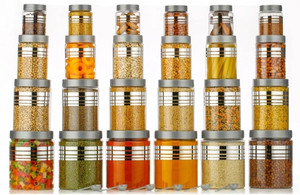 norvium plastic grocery container  - 1200 ml 650 ml 350 ml 250 ml