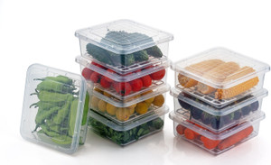 norvium plastic grocery container  - 2000 ml