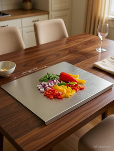 NORVIUM Stainless steel Chopping board41cm X32cmfor Kitchen