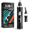 Nose Hair Trimmer for Men: Advanced High-Torque Motor for Fast & Painless Grooming 3-in-1 Professional Electric Ear and Nose Hair Trimmer for Men, Eyebrow Trimmer & Facial Hair Remover