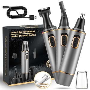 nose trimmer for man rechargeable 3-in-1 versatile nose hair remover for men professional painless electric shaver for nose ear beard facial pubic hair body hair trimmer for men wet or dry use