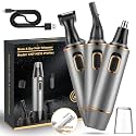Nose Trimmer for Man Rechargeable 3-In-1 Versatile Nose Hair Remover For Men Professional Painless Electric Shaver For Nose Ear Beard Facial Pubic Hair Body Hair Trimmer For Men, Wet Or Dry Use