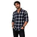 NoseQueen Men39s Checked Cotton Shirt Full