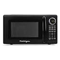 Nostalgia Retro 700W Microwave Oven – 0.7 Cu Ft Capacity – Child Safety Lock, 8 Auto-Cook Settings, Square Window – Countertop Kitchen Appliance – Black