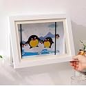 Ekhasa Nostrae Kids Art Frame Display and Storage | Kid Drawing Storage Case for Walls | Clap Art Display for Kids | Kids Drawing Storage | Magnetic Wooden Open Frame (White, 9.2x12.6 inch)