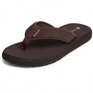 NoStrain Mens Canvas Slippers Flip Flops