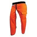 Notch Hi-vis Safety Orange Apron Style Chainsaw Chaps, Type A, 5-Layer