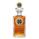 Notre Dame Heritage Decanter with 3D Stopper | 25 OZ Liquor Pourer | Expertly Crafted Pewter Glass