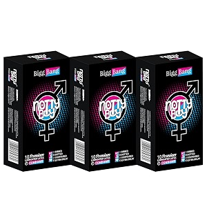 notty boy dotted ribbed condoms with delay lubricant  extra time condom  multi textured design for extra pleasure - pack of 30