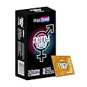 NOTTY BOY BiggBang 4in1 Multi Textured Condoms For Man- 10 Pieces | Dotted Surface, Ribbed Texture, Contoured Shape, Climax Delay | Natural and Comfort Feel