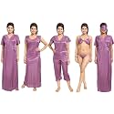Noty Women39s Satin Solid Capri Nightwear Set