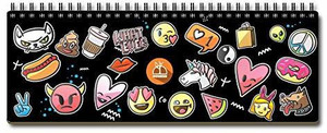 nourish weekly planner regular plannerorganizer ruled 50 pages emoji