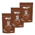 NOURISH YOU Cranberry Walnut Superfood Nut Mix - Dried Cranberries | Walnuts | Almonds | Black Raisins | Pumpkin Seeds - Healthy Snack-250 gm (Each) (Pack of 3)