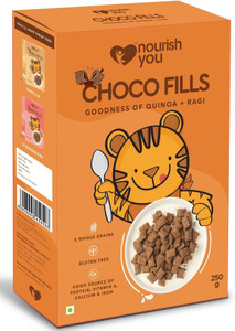 nourish you choco fills  goodness of quinoa and ragi box 250 g