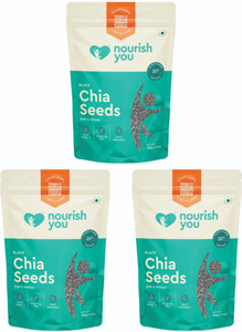 nourish you black chia seeds  super source of antioxidants omega 3  500g each black chia seeds 3 x 500 g
