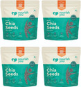 Nourish You Raw Black Chia Seeds with Protein, Omega 3, Fibre, Zinc and Calcium 150g Each Black Chia Seeds (4 x 150 g)