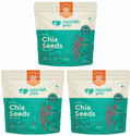 Nourish You Chia Seeds Rich in Protein, Omega 3, Zinc, Fibre and Calcium Black Chia Seeds (3 x 150 g)