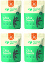 Nourish You Raw Chia Seeds with Protein, Zinc, Omega 3 & Fiber for Weight Loss 500g Each Black Chia Seeds (4 x 500 g)