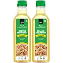 NourishVitals Organic Groundnut, Cold Pressed Oil, Rich In Vitamins & Minerals, Food Grade Cooking Oil, 1L x Pack of 2