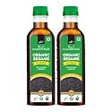 NourishVitals Organic Sesame Cold Pressed Edible Oil, Rich In Vitamins &amp; Minerals, Food Grade Cooking Oil, 500 ml (Pack of 2)