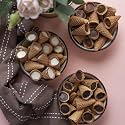 Nova Nova | Best Bites Choco Filled Cones | Classic Chocolate Flavours (Belgian, White &amp; Dark Chocolate) - All in one pack | 100% Eggless | 150 g