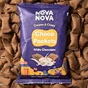 Nova Nova Choco Pockets Pack of 4 - White Chocolate Filling, All Day Snacking Cream-filled Wafer Bites | 100 grams