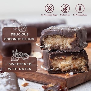nova nova - sugar free choco bar - assorted box no processed sugar  gluten-free  no additives chemicals or preservatives  hand made fresh for your order pack of 10 300 grams