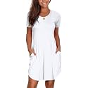 Nova In Sky Women's 2026 Casual Dresses Short Sleeve Summer Dress Loose Fit Sundress with Pockets