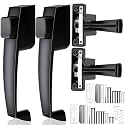 Novabright 2 Set Storm and Screen Door Handle, Black