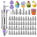NOVANO Dessert Decorating Syringe Set, Frosting Piping Kit
