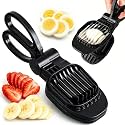NOVANO Fruit Slicer, Egg Slicer, Black