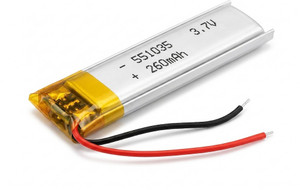 NOVEL 3.7V 260mAh 551035 LITHIUM POLYMER BATTERY
