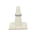 Novel Box Beige Linen Ring Finger Display