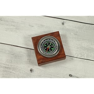 nautical sundial compass premium hiking compass brass pocket compass 3 inch stainless steel directional magnetic compass with wood box
