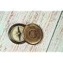 Nautical Sundial Compass Premium Hiking Compass Brass Pocket Compass (2.2 Inch Round Stanley London Brass Pocket Compass)
