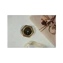 Nautical Sundial Compass Premium Hiking Compass Brass Pocket Compass (2 Inch Hexagonal Golden Henry Hughes Brass Compass)