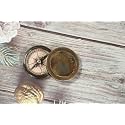 Nautical Sundial Compass Premium Hiking Compass Brass Pocket Compass (2.2 Inch Sir Lord Kalvin Brass Compass)