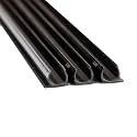 Novelty Lights 1 Pack 3/8in Rope Light Track, 4 Feet Black PVC Channel