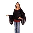 NOVICA Handmade Artisan Sweater Black Burgundy Dance Baby Alpaca Wool Blend