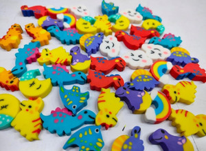 novitash 50 pcs cartoon eraser for kids non-toxic eraser