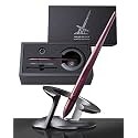 Novium HOVERPEN 2.0-Futuristic Luxury Pen Made With Aerospace Alloys,Unique Aesthetic,Free Spinning Executive Pen,Cool Gadgets,Valentines Day Gifts For Men&amp;Women (Mars Magma,Basic),Black