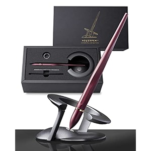 novium hoverpen interstellar - unisex ballpoint pen mars magma 235 degree angle premium design smooth writing no spills red
