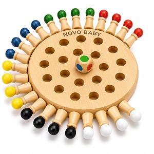 Novo Baby Wooden Memory Chess for Kids