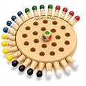 Novo Baby Wooden Memory Chess for Kids 2–5 Years | Montessori Educational Board Game | Color Matching Stick Puzzle for Boys &amp; Girls | Brain Training Age 3+