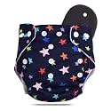 Novo Baby Leakage-Proof Reusable Cloth Diaper with 5-Layer Absorbent Pad | Washable, Freesize Nappies for 0-3 Years | Soft, Eco-Friendly Cloth Diapers for Babies | Comfortable &amp; Reusable for All-Day Comfort and Protection