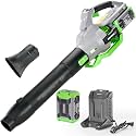 NovorikX 60V Cordless Leaf Blower with 5.0Ah Battery and Charger, 810 CFM 190 MPH Turbo, Brushless Motor, Variable Speed Dial, Lightweight Handheld Blower for Yard Lawn and Debris Cleanup