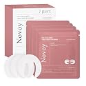 Novoy 7 Pairs Bio-Collagen Real Deep Eye Patches - 6-in-1 Retinol Overnight Eye Patches for Dark Circles, Puffiness &amp; Wrinkles | 2% Caffeine+Hyaluronic+Niacinamide, Korean Popular Eye Mask - ROSE