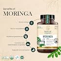 Combo of Premium Moringa 60 Tablets (Oleifera)-750mg | USDA & ACO Certified Organic Moringa Drumstick leaf Tablets | Honest Single Farm Sourced | Full Organic Strength-Pack of 2